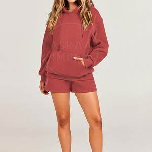 Ensemble de sweat-shirts pour femmes, design personnalisé, couleur unie, respirant, 100% coton, écologique, coupe classique, style décontracté pour l'hiver, utilisation en extérieur - Product Image 5