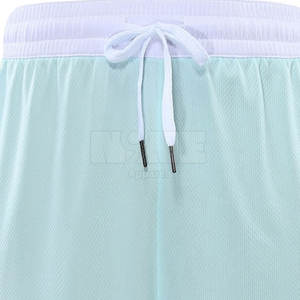 Meilleure qualité 100% Polyester hommes Basketball Shorts taille moyenne Style décontracté cordon solide motif respirant fabriqué au Pakistan - Product Image 6