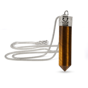 Bán buôn tinh thể tự nhiên đánh bóng bút chì Mặt dây chuyền đá quý điểm Chakra chữa bệnh Reiki phong thủy số lượng lớn đồ trang sức Nhà cung cấp xuất khẩu - Product Image 5