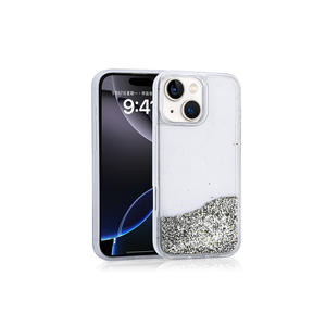 "ซิลิโคนอ่อนสำหรับ iPhone 14เคสกลิตเตอร์ใสสีชมพูสำหรับ7 plus 14 Plus MAX (A53)" - Product Image 2