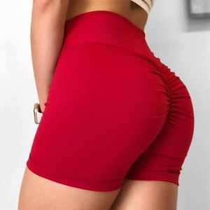 Pantalones cortos de mujer de motorista de Yoga de poliéster Spandex de alta calidad/pantalones cortos estampados bonitos elásticos de cintura alta para niña con diseño de logotipo personalizado - Product Image 5