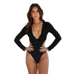 Maillot De Bain Monokini Bodysuit Wanita Pakaian Renang Bikini Pakaian Mandi untuk Wanita Ukuran Plus Pakaian Renang Satu Potong Pakaian Renang Daur Ulang