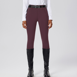 Pantalon d'équitation unisexe élastique amincissant imprimé pour la compétition, culotte d'équitation antidérapante anti-odeur avec fermeture éclair pour l'équitation - Product Image 3