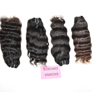 Non traité 100% naturel vierge noir indien Bundle cuticule brute aligné vague profonde Style de boucles lâches pour les extensions de cheveux des femmes - Product Image 2