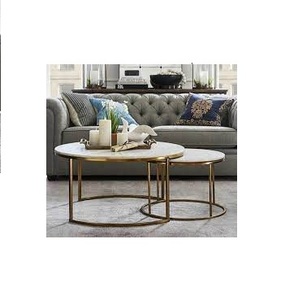 Muebles de estilo para sala de estar, patas de metal plateadas, redondas y modernas - Product Image 1