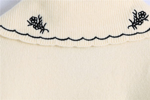 Suéter de Punto Casual Otoñal con Logotipo Personalizado, Cuello Solapa, Manga Larga, Botón Único, para Mujer - Product Image 5