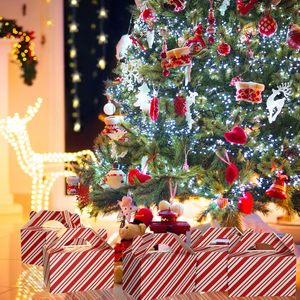 Diseño de bastón de caramelo Cajas de regalo de Navidad con asa Favores de fiesta de Navidad Cajas de regalo - Product Image 6