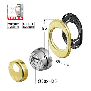 PROTECTOR SFERICK ROCK Art. Artículo anterior RWS16D1P Artículo RBS16D1P. RWS68D1P A prueba de desgarros La forma esférica no permite el desgarro - Product Image 1