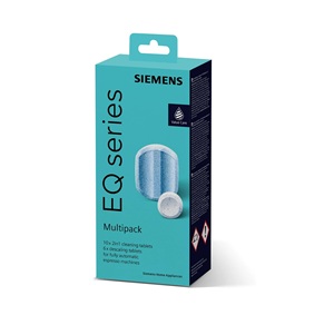 Tablettes de nettoyage et de détartrage pour machine à café Siemens Original Multipack TZ80003A, 10 + 6 tablettes - Product Image 1
