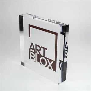 2025 bloc acrylique personnalisé avec solution d'affichage élégante d'impression de logo pour les vitrines - Product Image 1