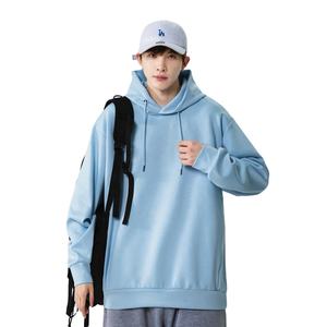 Haute qualité 300g Polyester coton Spandex mélange logo personnalisé impression broderie logo unisexe femmes hommes plaine pull à capuche - Product Image 3