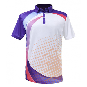 เสื้อยืดโปโลพิมพ์ลายพิมพ์ซับลิเมชันออกแบบโลโก้และฉลากได้ตามต้องการ - Product Image 6
