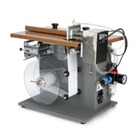 Étiqueteuse semi-automatique de bureau à surface plane Applicateur manuel d'autocollants pour emballage de petites boîtes de pots de bouteilles carrées