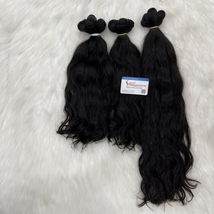 Vente chaude 100% cheveux vierges vietnamiens crus naturels ondulés Extensions de cheveux humains vendeurs de cheveux Vietnam de haute qualité - Product Image 3