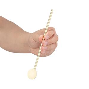 Agitador de Cócteles de Acero Inoxidable Dorado de Lujo, Acabado Liso, Duradero, Resistente a la Oxidación, Herramienta de Barra Elegante para Mezclar Bebidas - Product Image 4