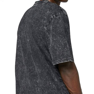 Camisetas de Hombre con Cuello Redondo y Diseño Premium con Efecto Ácido / Camisetas de Hombre de Alta Calidad con Efecto Ácido en Venta a Bajo Precio - Product Image 4