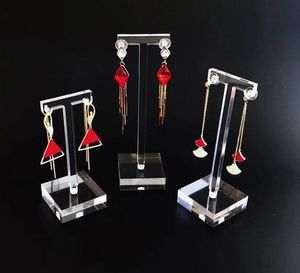 2025 elegante soporte acrílico para pendientes en forma de T, exhibición de joyería transparente para organización de pendientes sin esfuerzo, adecuado para tiendas minoristas - Product Image 2