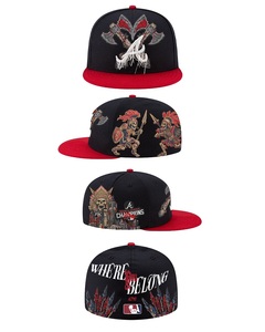 Casquettes de baseball snapback sportives personnalisées bon marché en tissu commun, vente en gros de qualité unisexe pour adultes - Product Image 1