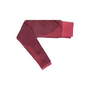 Conjunto de Dos Piezas de Leggings y Sujetador Deportivo de Yoga con Cuello en U de Alta Sujeción para Mujer, Tirantes Ajustables, Secado Rápido, Ecológico, Spandex/Nailon en la Parte Delantera - Product Image 4