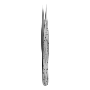 Pinzas para Pestañas Stahlmann Pro de Acero Inoxidable de Alta Calidad, Diseño con Puntos, Opción de Logotipo Personalizado, Punta Suave, Textura de 11 cm de Longitud - Product Image 1