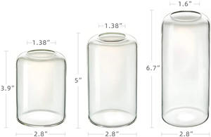 Juego de jarrones de maceta de vidrio de mesa de borosilicato alto, dispositivo de Terrario de calidad para arreglos florales - Product Image 4