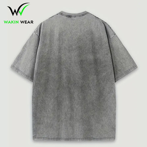 T-shirts surdimensionnés 100% coton pour hommes nouveauté impression graphique coupe ample vêtements de rue 210gsm tissu tricoté lourd - Product Image 2