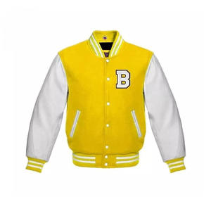 Top diseño personalizado lettermen chaqueta imprimir logotipo con parches chenille Varsity chaqueta hombres mujeres Collage wear chaqueta - Product Image 6