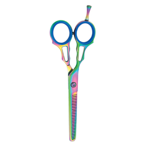 Titanium Rainbow Color <b>Hair</b> Thinning <b>Scissors</b> 5.5 Inches Professional Use <b>Hair</b> <b>Thinner</b> Shears For Beauty - Product Image 5