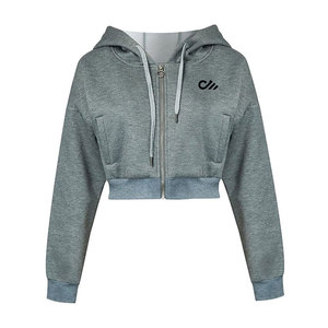 Sudaderas Cortas para Mujer al por Mayor a Precio Económico, Impresión de Logotipo Personalizado, Sudaderas Transpirables de Manga Larga en Venta - Product Image 3