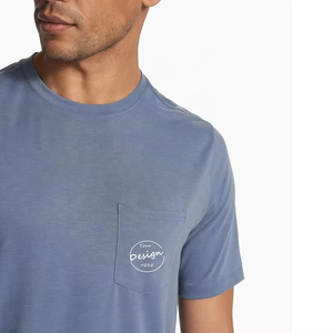 Factory Oem Top Quality Wholesale Fitness Streetwear Bulk Quality <b>Man</b> TShirt Custom Logo Material <b>Pockets</b> Cotton Spandex Tshirts - Product Image 5