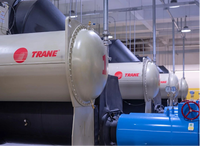 Système de refroidisseur centrifuge à eau Trane Chine avec compresseur à vis et condenseur à caloduc pour usine de stockage de glace