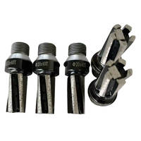 Broca de diamante CNC de 1/2 pulgada con rosca de gas D20 x T40mm y segmento inferior para granito, cuarzo y piedra artificial