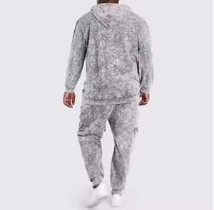 Chándales de lavado ácido de etiqueta privada de alta calidad para hombres personalizados su propio diseño chándales de lavado ácido para hombres - Product Image 2