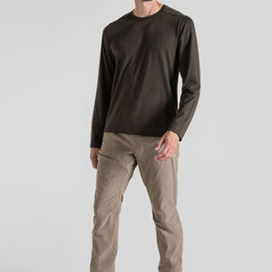 Camisa de Manga Larga de Algodón para Hombre, Fácil de Lavar, Duradera, Transpirable, Cómoda, Antiarrugas, Informal - Product Image 4