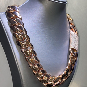 Nouvelle chaîne de mode en diamant glacé personnalisé en or 10 carats avec diamants cultivés en laboratoire Chaîne de style hip-hop unisexe - Product Image 5