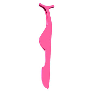 Wholesale Custom Logo Stainless Steel Eyelash Tweezers Private <b>Label</b> Eyelash <b>Applicator</b> in Pink Color - Product Image 6