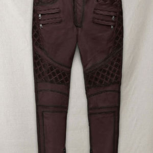 Pantalon en cuir moderne pour homme, coupe ajustée, slim, étroit, tendance, décontracté, à porter au quotidien, tissu non tissé, imperméable, style urbain - Product Image 6