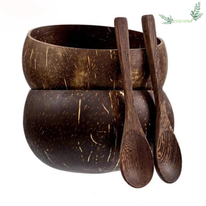 100% Natural Coconut <b>Shell</b> Bowl/ Coconut Bowl <b>Shell</b>/ Coconut Bowl and Spoon Coconut Bowl Wholesale From Eco2go Vietnam - Product Image 1
