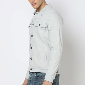 New Fashion Wholesale Men's <b>Denim</b> <b>Jackets</b> Canvas Breathable <b>Lightweight</b> Customized Colors & Sizes High Quality - Product Image 2