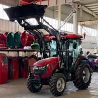 Tracteur agricole 75 CV 4x4, moteur YTO Stage V Euro 5, châssis TB, certificat COC, avec chargeur frontal standard, cabine avec climatisation en option