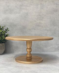 Support à gâteau imprimé en bois naturel de qualité antique avec support à gâteau de style ferme à haute finition pour hôtel et restaurant à domicile - Product Image 4