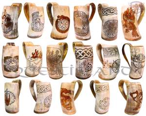 Cuerno para Beber y Vaso Hechos a Mano, Producto Resistente al Agua con Múltiples Características - Product Image 3