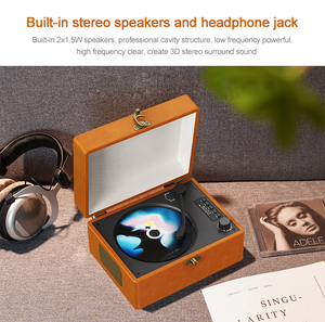 Audmic Factory Direct Lecteur <span class=keywords><strong>CD</strong></span> portable Conception OEM Haut-parleur Bluetooth Radio FM Aux USB sans fil Lecteur <span class=keywords><strong>CD</strong></span> multimédia portable - Product Image 3