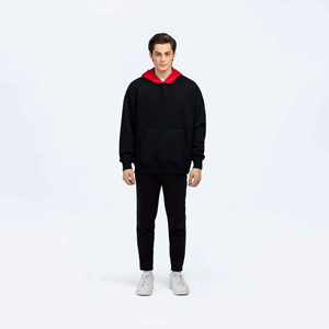 Sweats à capuche surdimensionnés et lourds de haute qualité personnalisés de haute qualité sweat à capuche unisexe en coton sérigraphie pour hommes - Product Image 2