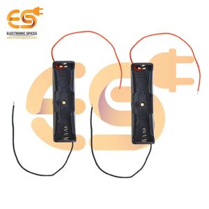 Accessoires de batterie électronique 18650 3.7V Spices Pack de 10 boîtiers en plastique avec fil 1X3.7V = 3.7Volt - Product Image 5