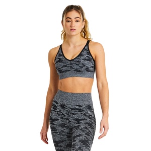 Ensemble deux pièces de sport d'été pour femmes en Spandex/Nylon, respirant, bretelles réglables, taille élastique, hauts sans manches à col rond, Yoga - Product Image 1