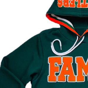 Couleur personnalisée brodée logo personnalisé hiver polyester/coton pull à capuche pour sororités universitaires - Product Image 3