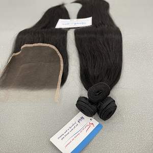 Listo para enviar 100% Extensiones de cabello humano Remy vietnamita al por mayor Cabello de trama negro natural a la venta en stock - Product Image 6