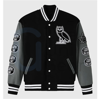 Veste de baseball universitaire personnalisée pour hommes et femmes, style urbain, col montant, vêtement d'extérieur d'hiver, pour couples, 100% coton, écologique, personnalisable sur le devant