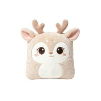 Shengye, fabricant fiable, usine OEM ODM, coussin en peluche personnalisé de haute qualité, confortable, sur le thème des animaux mignons, tigre, chat, léopard, cerf